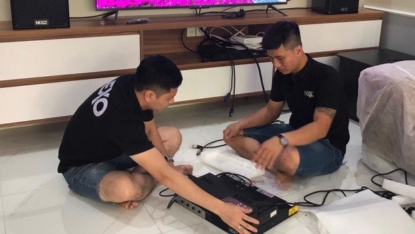 Thi công dàn loa karaoke Nexo tại Đồng Tháp