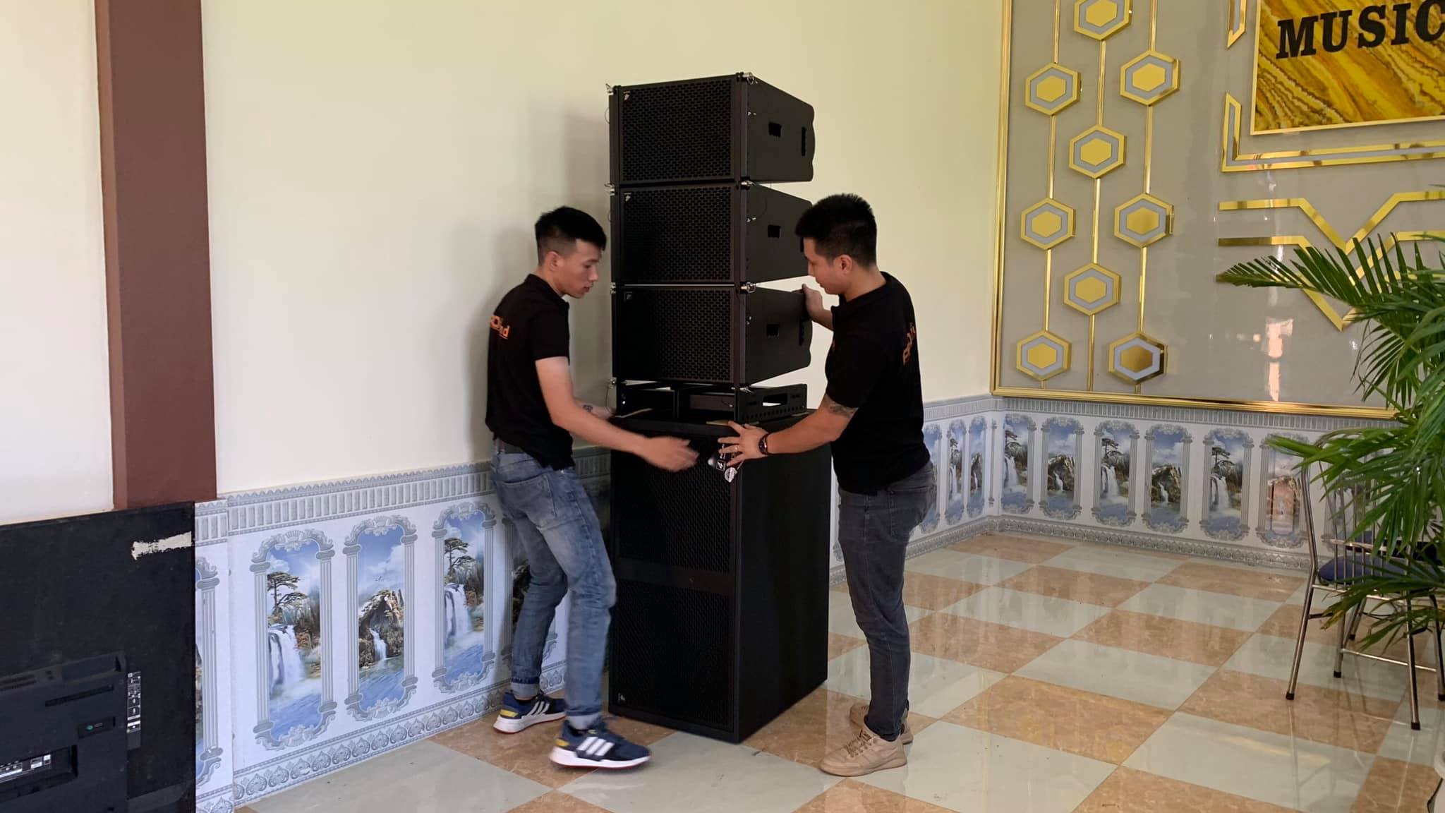 Thi công dàn loa Line Array 4Acoustic tại Lạng Sơn