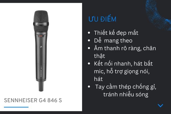 Ưu điểm của micro không dây cao cấp Sennheiser