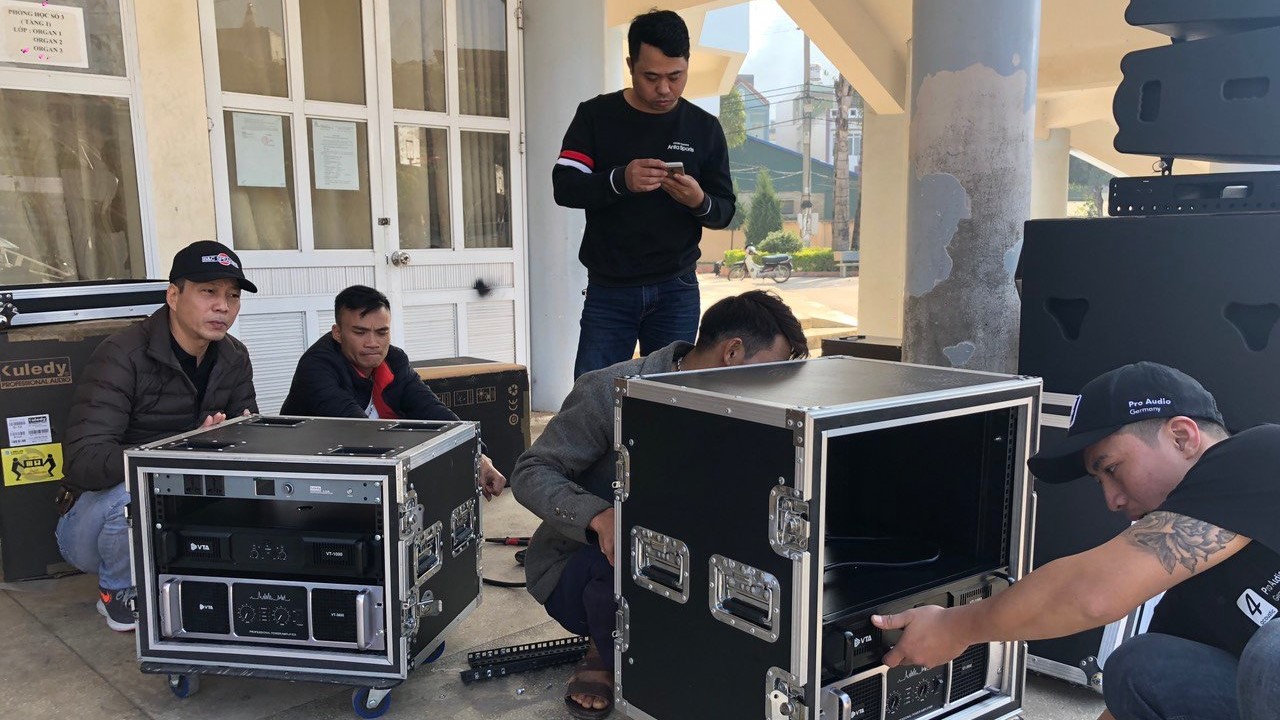 Bàn giao hệ thống loa Line array 4 Acoustic sự kiện tại Sơn La