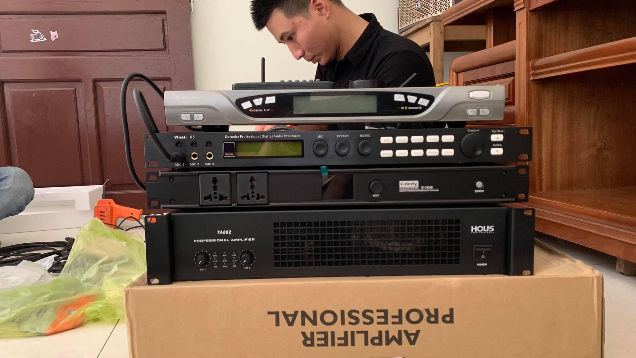 Thi công dàn âm thanh Dk Audio tại Mê Linh
