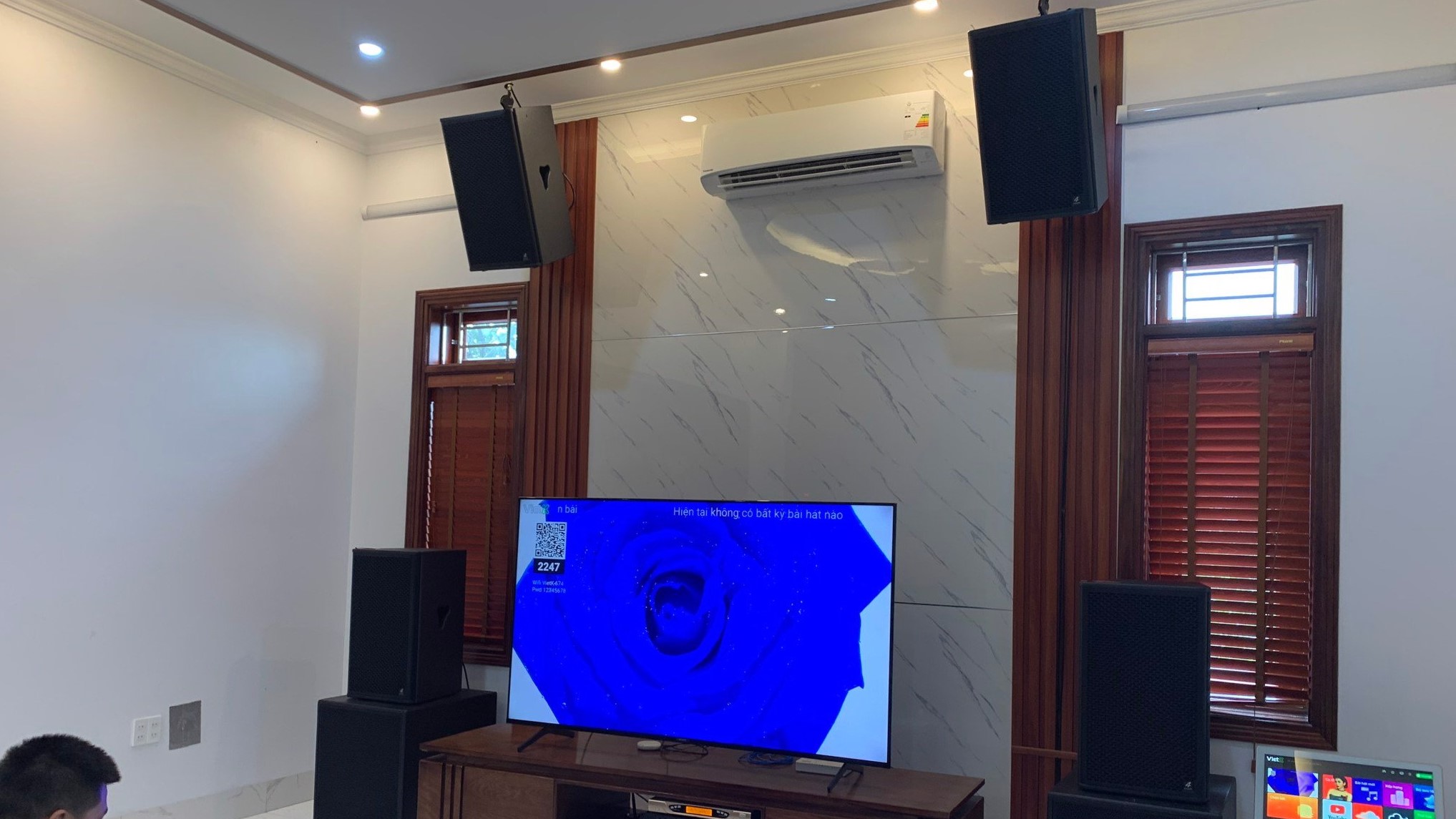 Thi công dàn loa karaoke 4-Acoustic 115Q tại Phú Xuyên - Hà Nội