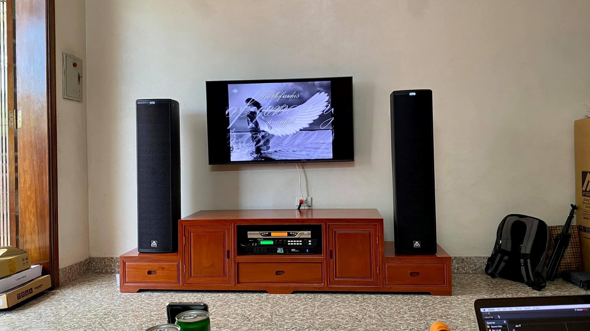 Thi công dàn âm thanh Amate Nitid N46 tại Mỹ Hào - Hưng Yên