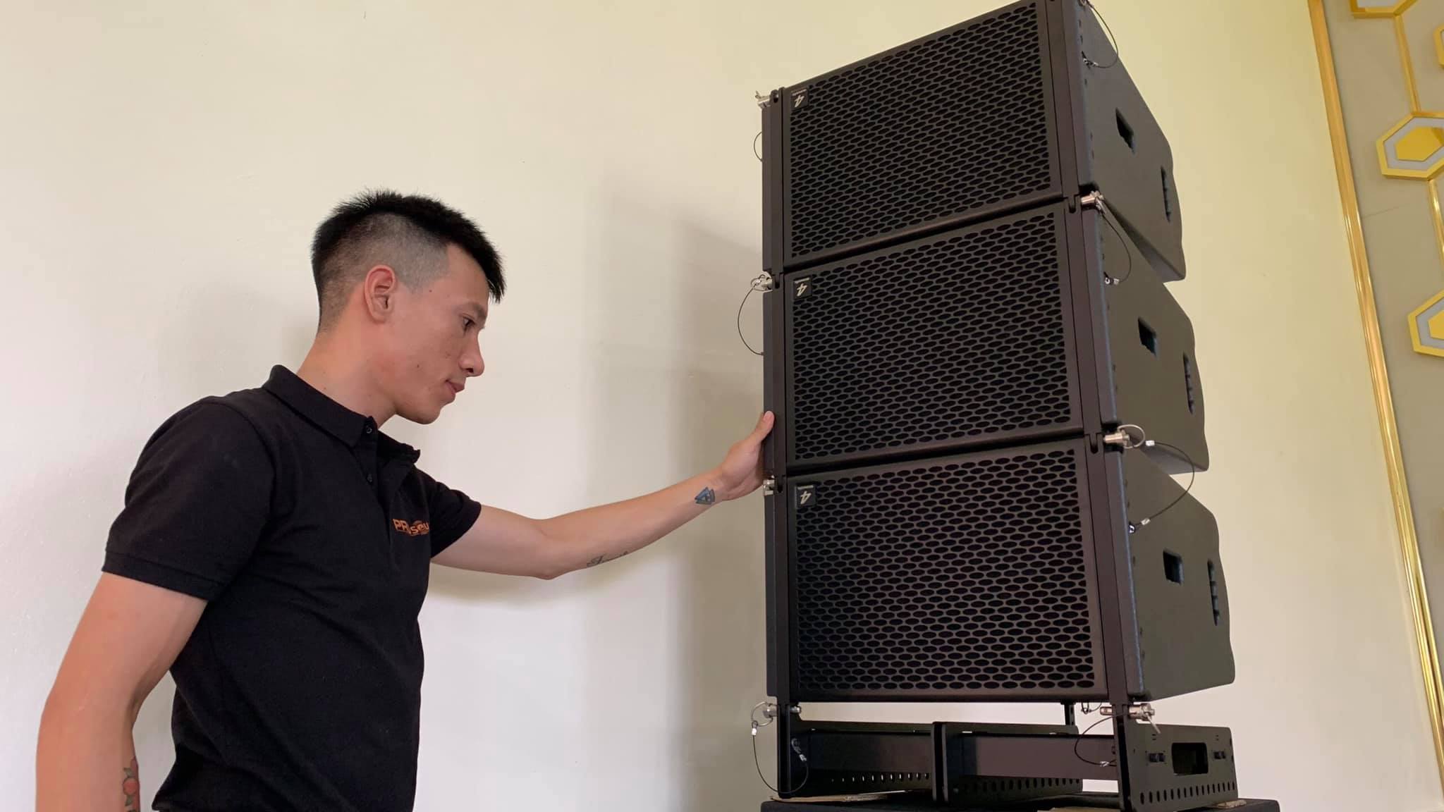 Thi công dàn loa Line Array 4Acoustic tại Lạng Sơn