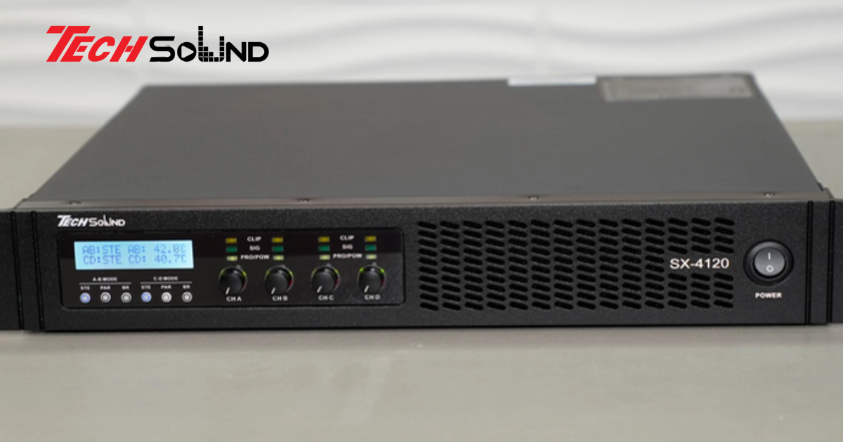 Đánh giá chi tiết cục đẩy 4 kênh ClassD Techsound SX4120 (New 2025)