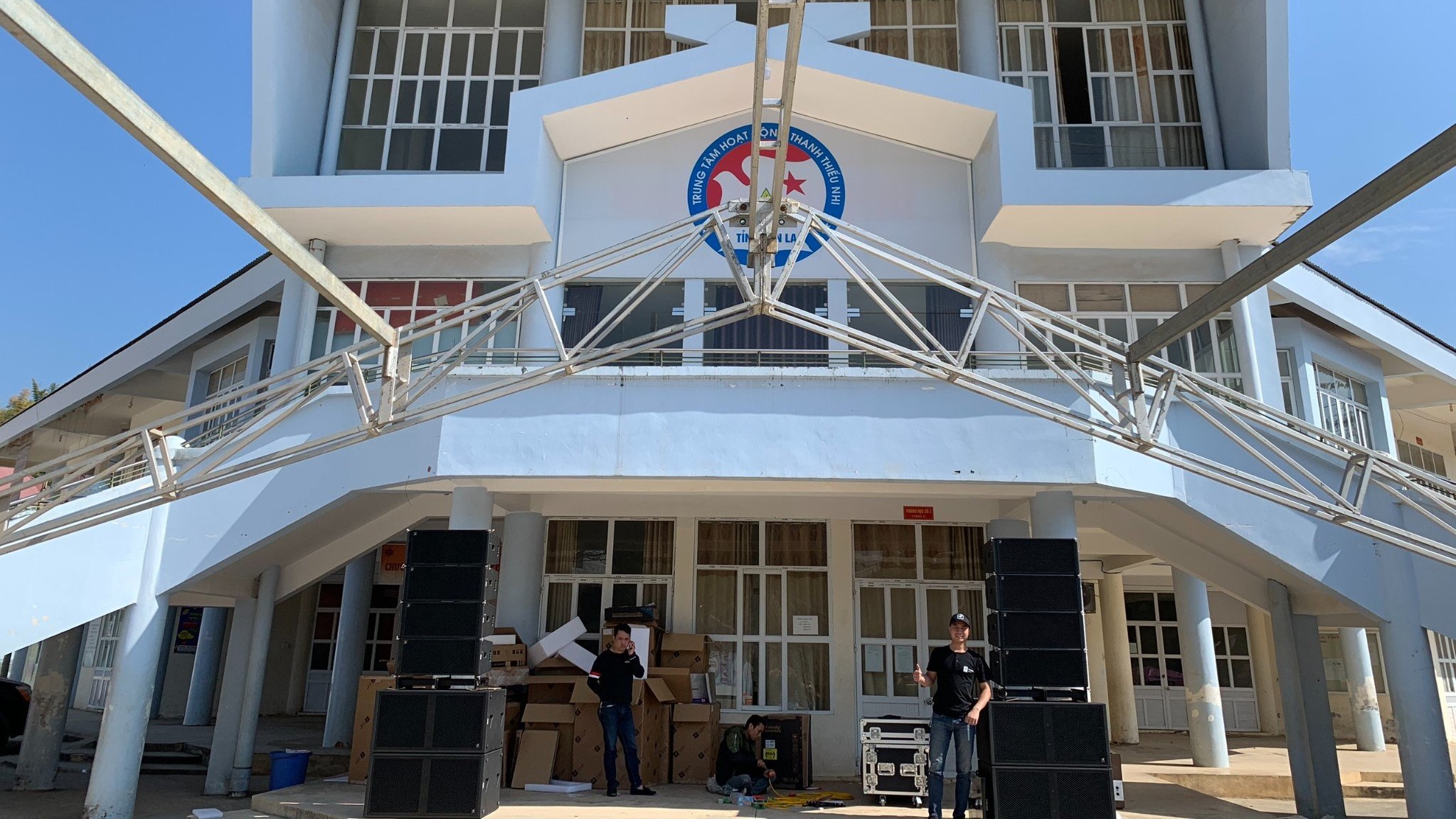 Bàn giao hệ thống loa Line array 4 Acoustic sự kiện tại Sơn La