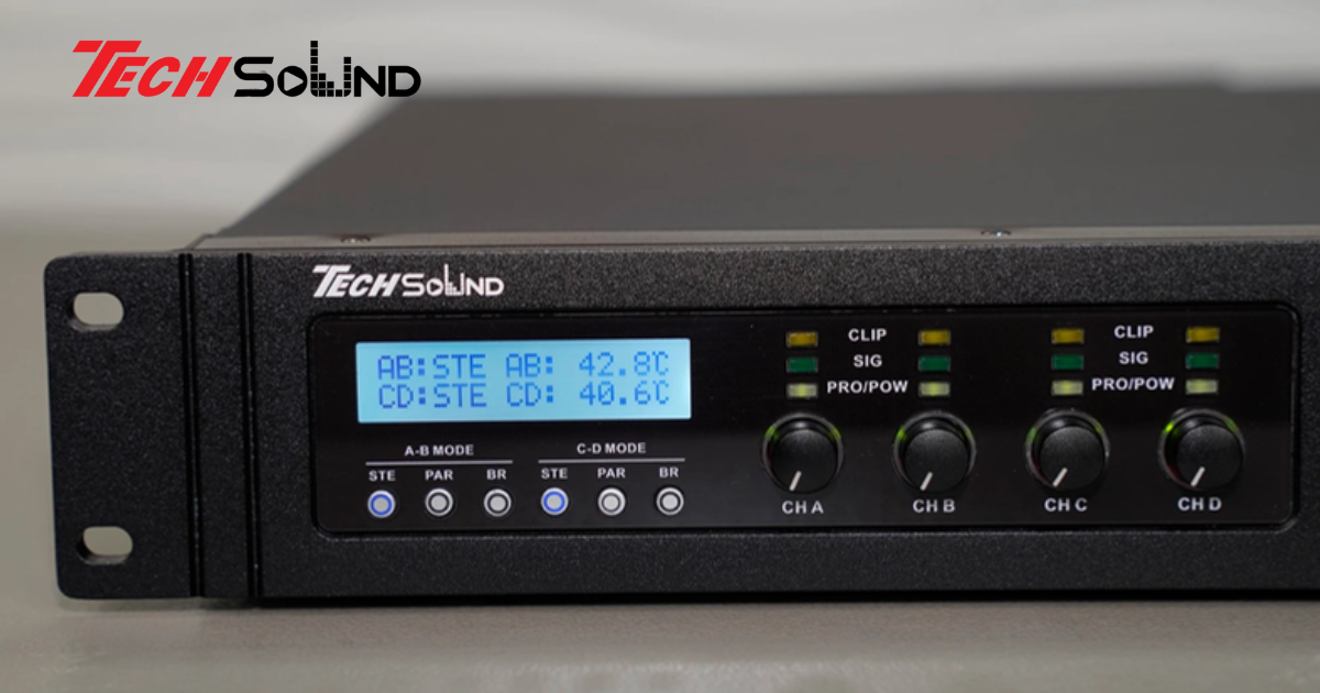 Đánh giá chi tiết cục đẩy 4 kênh ClassD Techsound SX4120 (New 2025)