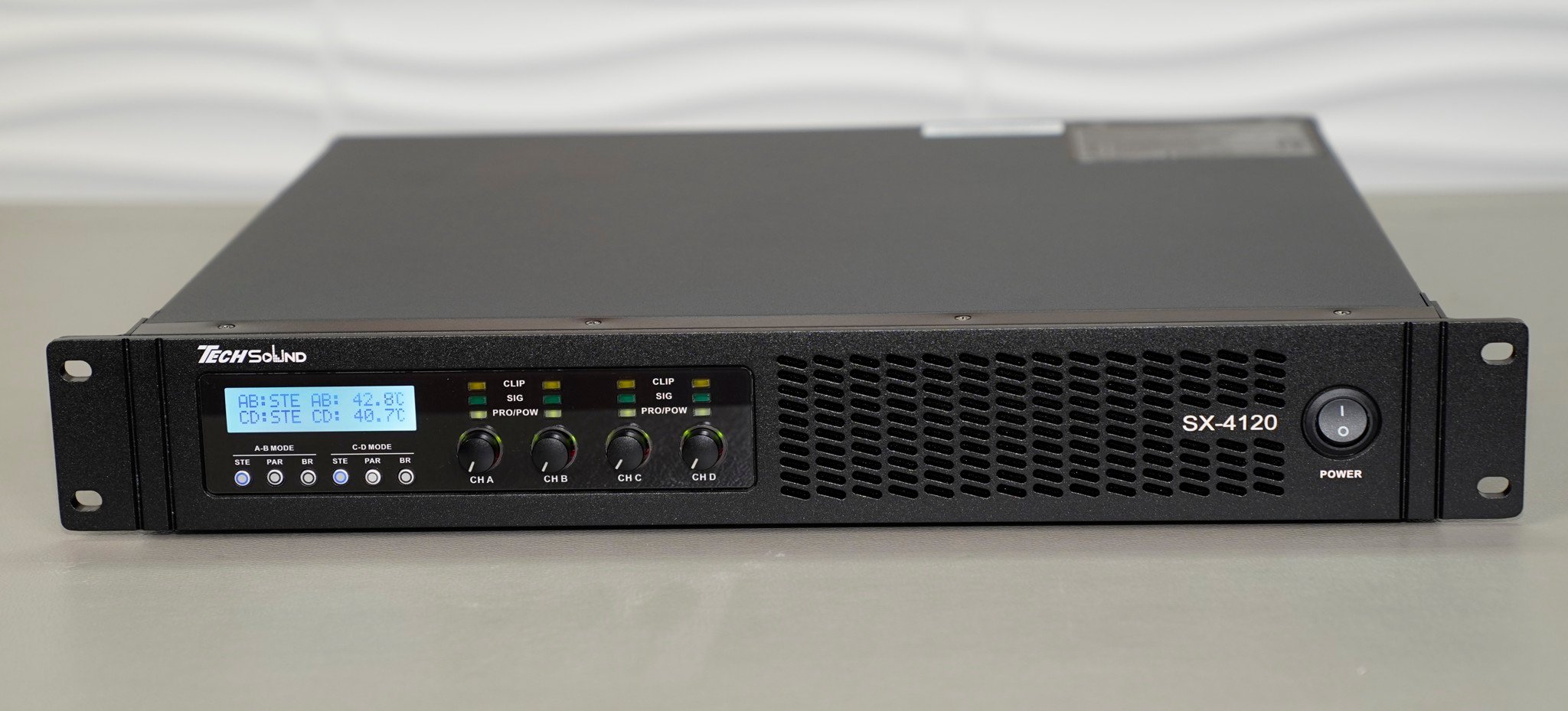 Cục đẩy 4 kênh ClassD Techsound SX4120 3 Cục đẩy 4 kênh ClassD Techsound SX4120