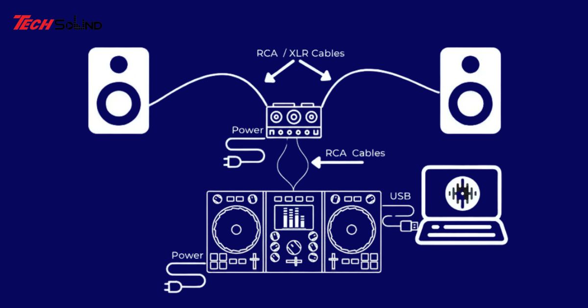 cach ket noi voi loa va ban dj 6