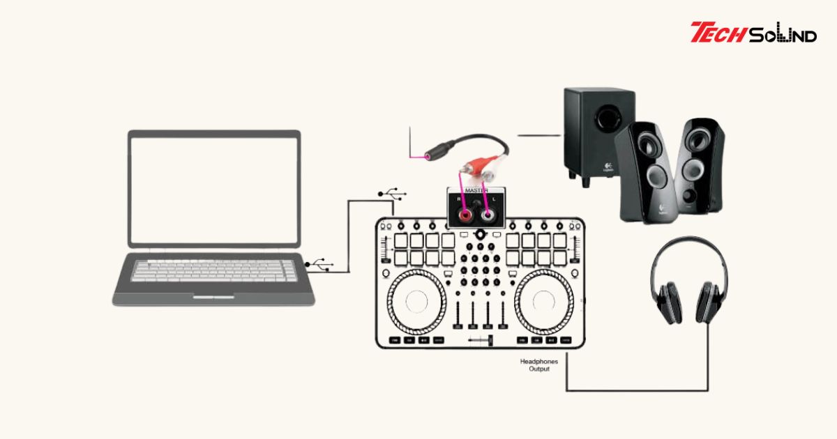 cach ket noi voi loa va ban dj 8