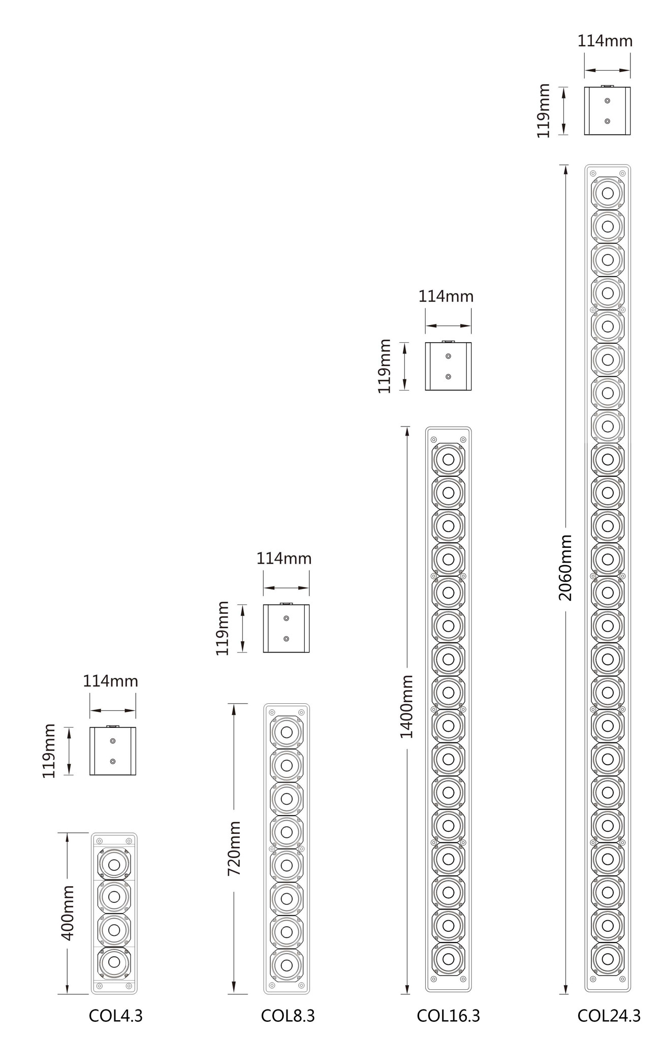 hinh anh Loa Column Verity COL16.3 so 2