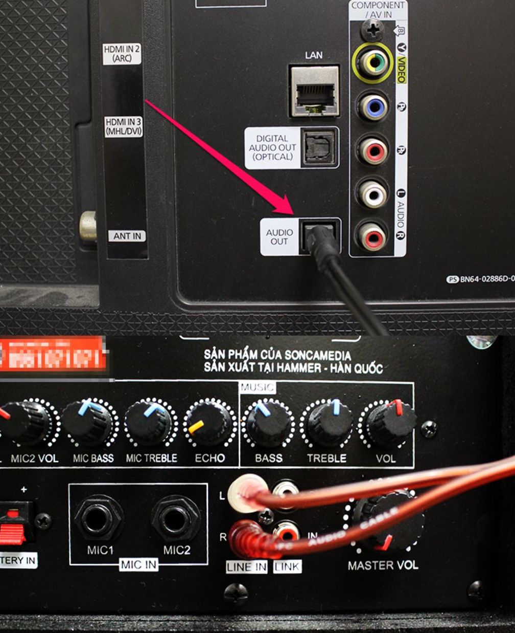 ket noi loa keo voi tivi hat karaoke 6