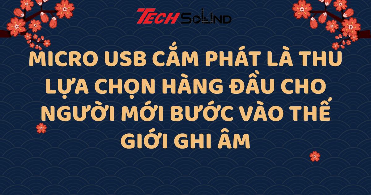 Micro USB cắm phát là thu – Lựa chọn hàng đầu cho người mới bước vào thế giới ghi âm