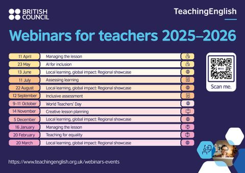[British Council] Chuỗi Webinar dành cho Giáo viên năm học 2025–2026