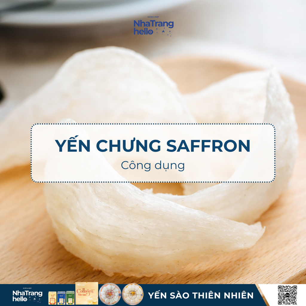 Yến sào chưng Saffron. Công dụng và cách chế biến, cách chưng yến