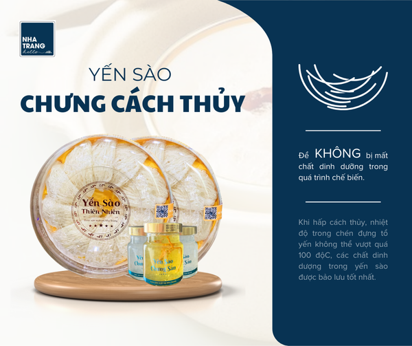 Tại sao Yến sào phải chưng cách thủy?