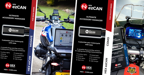 Bộ dây canbus ezCAN bắt điện, đèn, còi cho xe moto: Thông minh - Tiện dụng - Gọn gàng - An toàn