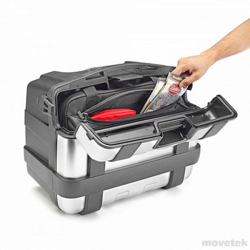 Túi lót Givi T484C trong thùng Trekker mở nắp đứng