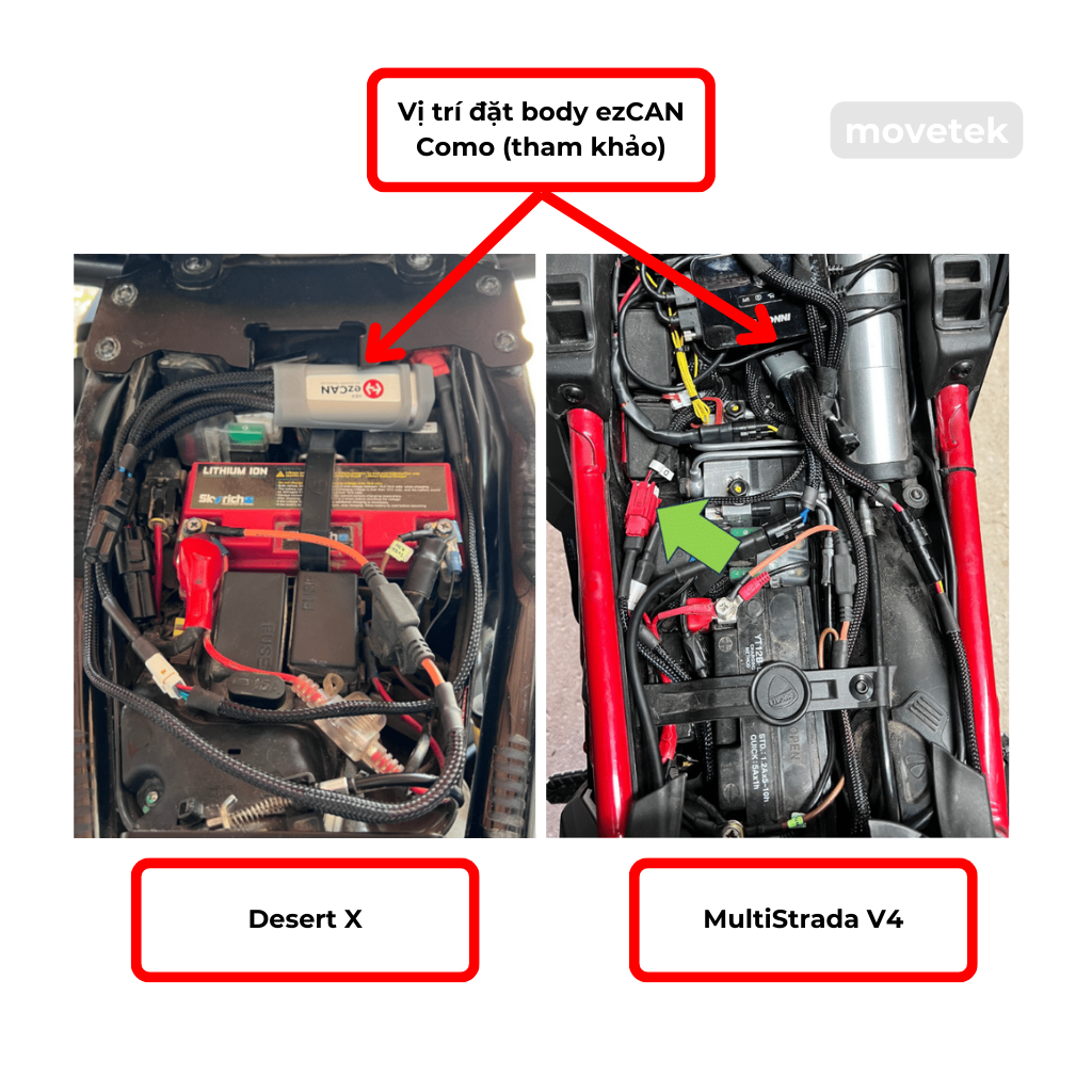 ezCAN Como tren xe Ducati