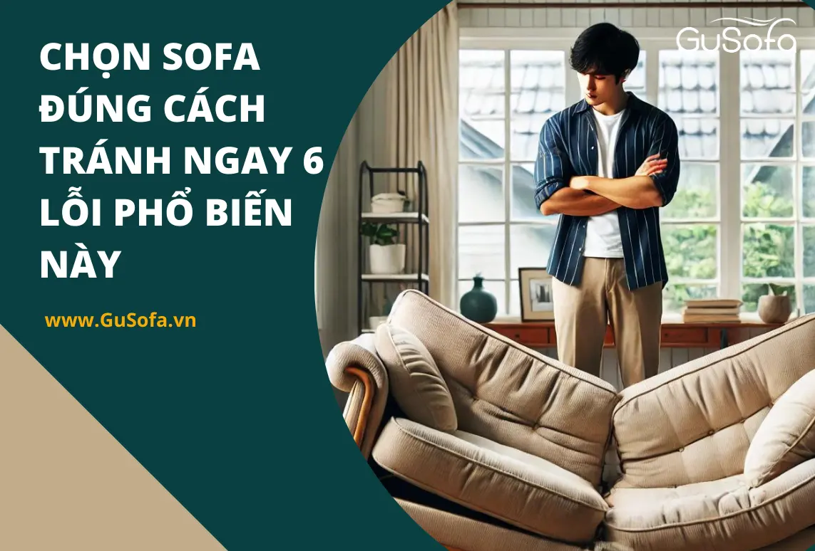 CHỌN SOFA ĐÚNG CÁCH - TRÁNH NGAY 6 LỖI PHỔ BIẾN NÀY