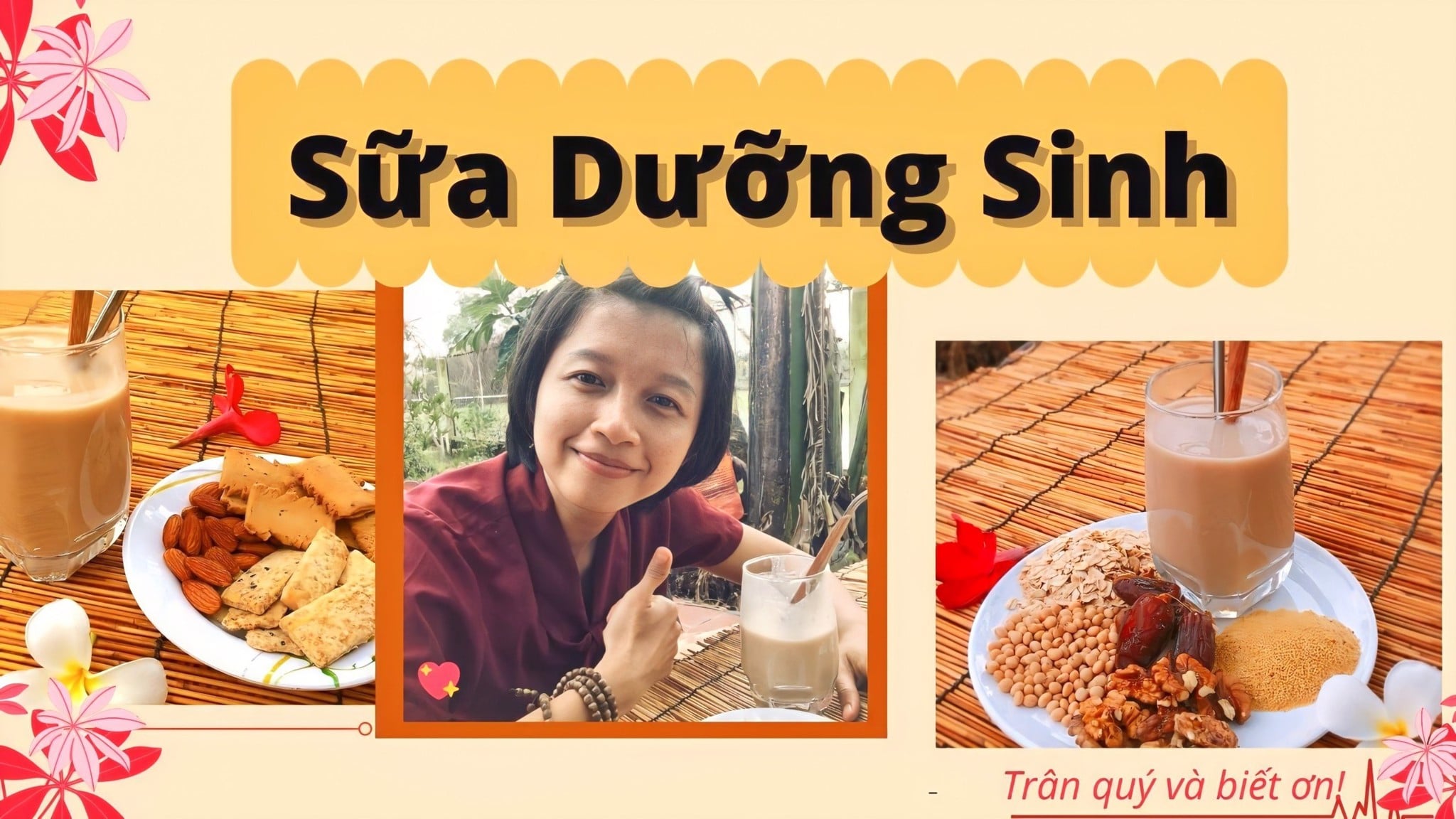 Sữa Dưỡng Sinh ( Bí đỏ, hạt bí đỏ, đậu gà và quả chà là)