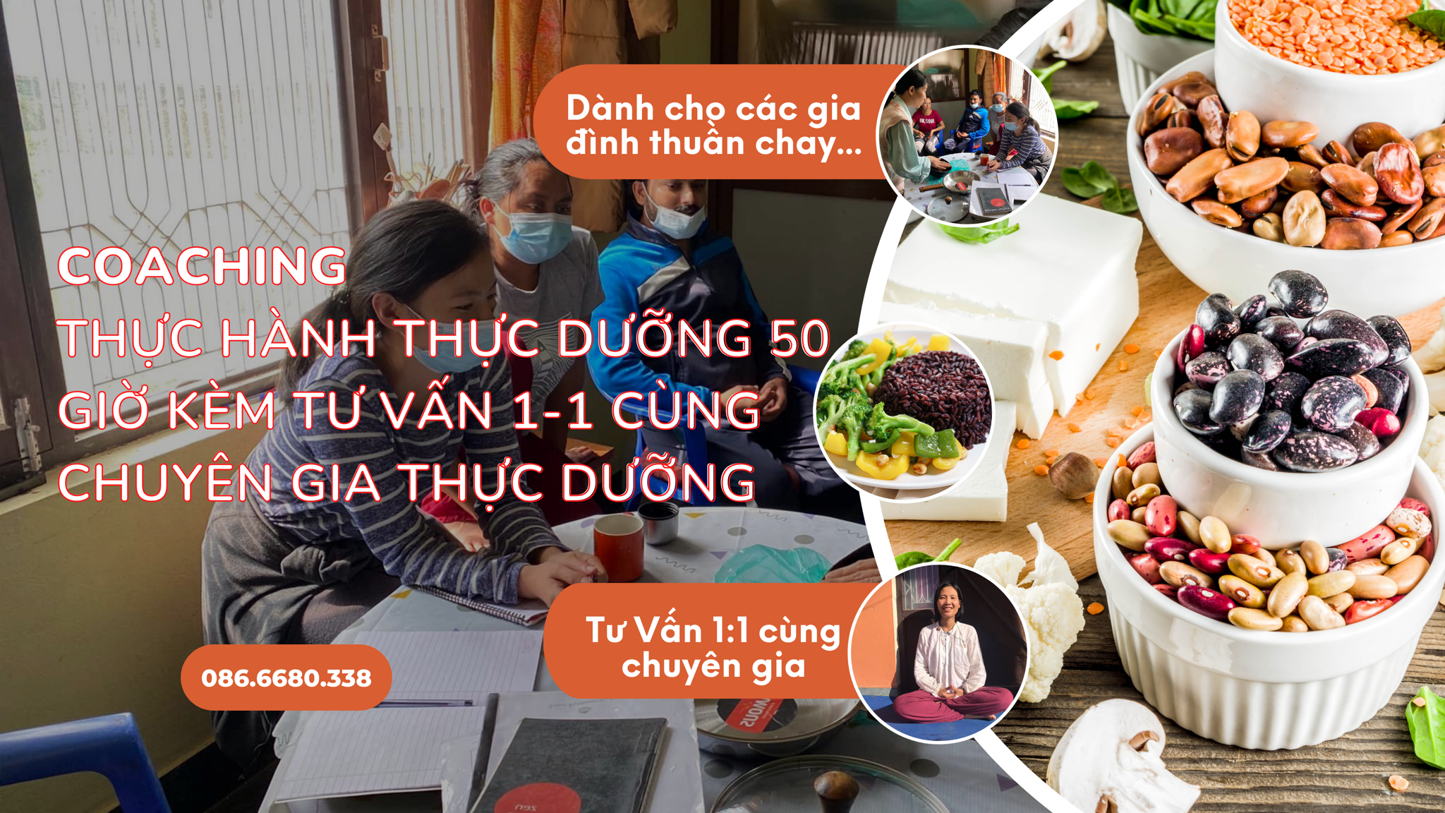 COACHING THỰC HÀNH THỰC DƯỠNG 50 GIỜ KÈM TƯ VẤN 1-1 CÙNG CHUYÊN GIA THỰC DƯỠNG