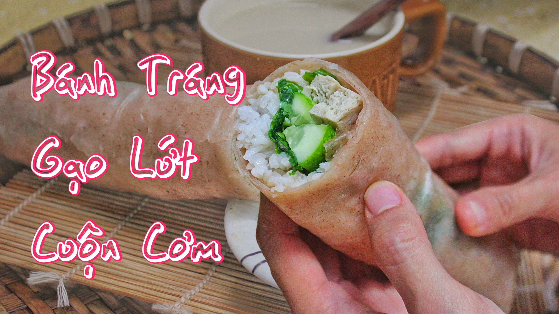 Món Ăn Nhanh, Khi Đói Đột Xuất | Bánh Tráng Gạo Lứt Cuộn Cơm | Bánh Tráng Cuộn Cơm Nguội