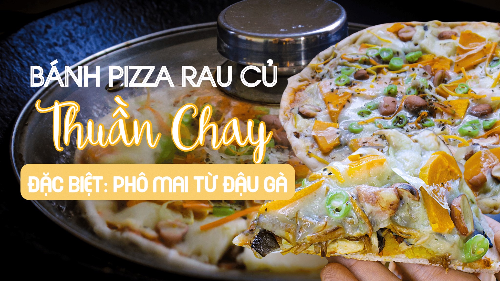 Nướng Bánh Pizza Bằng Chảo| Bánh Pizza Rau Củ Thuần Chay