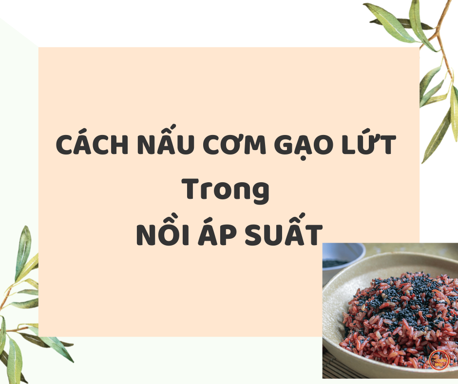 Cách Nấu CƠM GẠO LỨT Trong NỒI ÁP SUẤT