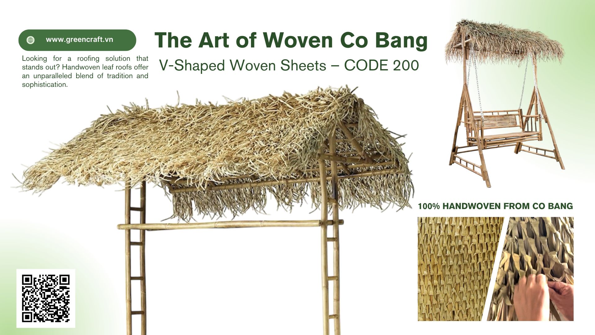 Giải Pháp Thân Thiện và Tiết Kiệm: Tấm Lợp Mái Chữ V Từ Cỏ Bàng 100% Thiên Nhiên
