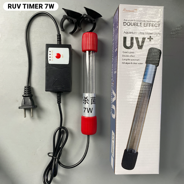 Đèn UV 7w riverside hẹn giờ thông minh , đèn uv diệt tảo, diệt khuẩn cho bể cá