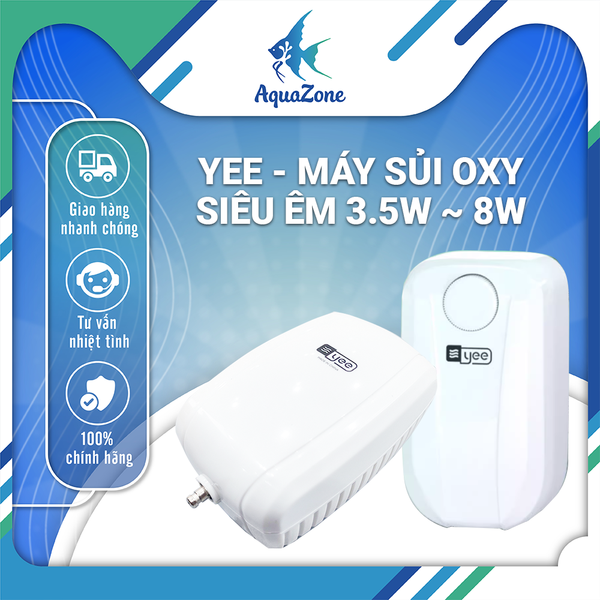 Máy sủi oxy siêu êm Yee 1 vòi 2 vòi 3.5w ~ 8w