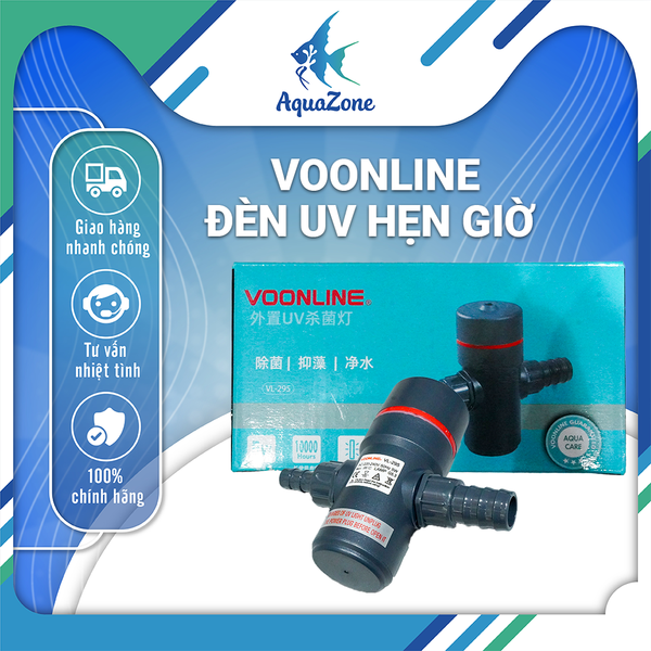 Đèn UV Voonline 5w hẹn giờ sử dụng cùng với thùng lọc hoặc bơm tiện lợi