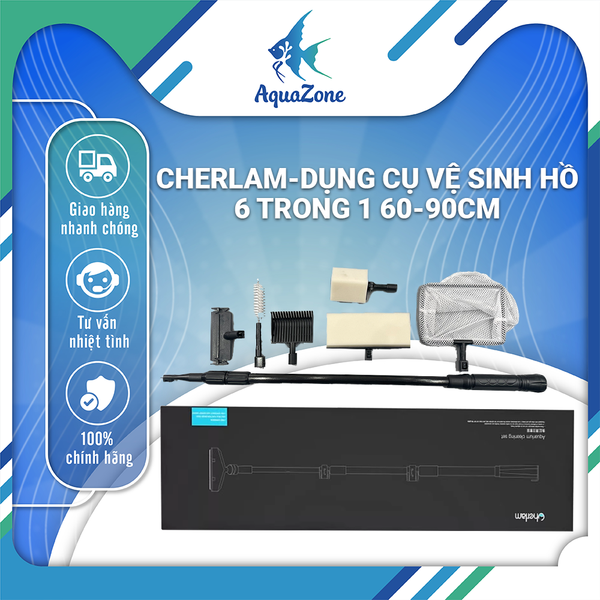 CHERLAM DỤNG CỤ VỆ SINH HỒ 6 TRONG 1 60-90CM