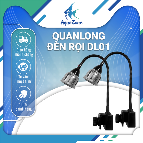 Đèn rọi Quanlong DL01 cho bể cá thủy sinh 7W màu vàng, trắng, chuyển đổi 3 màu