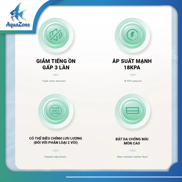 Máy sủi oxy núi lửa Yee cung cấp oxy cho bể cá hoạt động siêu yên tĩnh