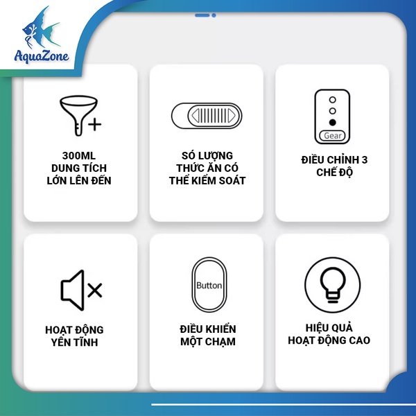 Máy cho cá ăn tự động Voonline pin AA tiện lợi hẹn giờ 8H 12H 24H