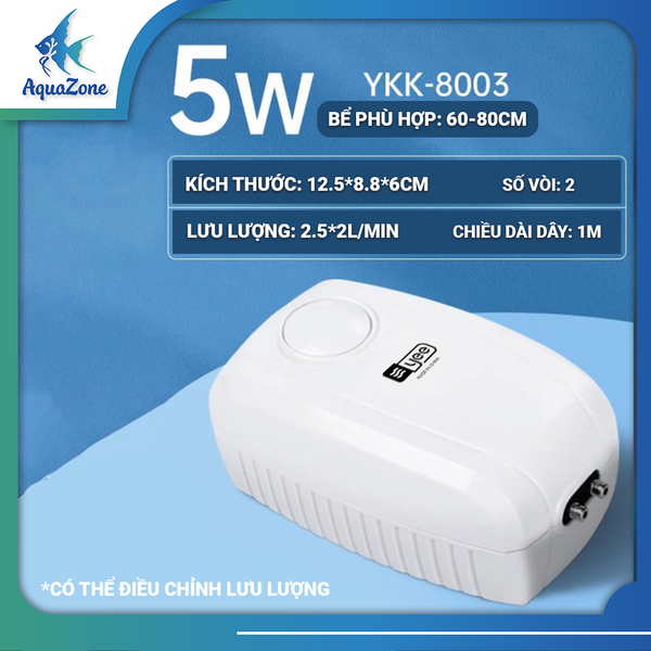 Máy sủi oxy siêu êm Yee 1 vòi 2 vòi 3.5w ~ 8w