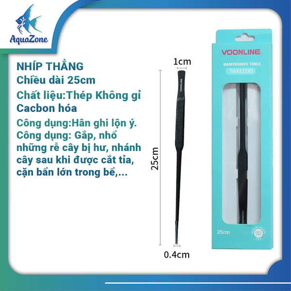 nhíp thẳng vooline thép không gỉ cacbon