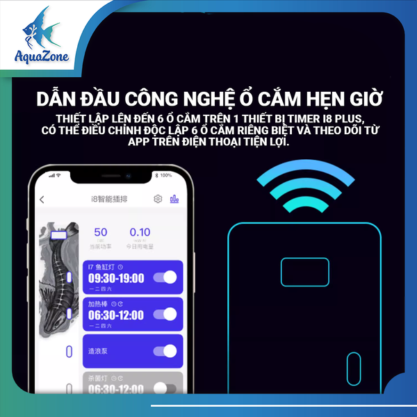 Ổ cắm hẹn giờ thông minh YIjin I8 Plus sử dụng App tiện lợi, hiện đại