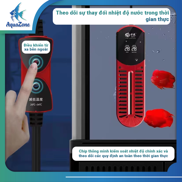 tiêu chí kĩ thuật sưởi bể cá màn hình kép Qianyu