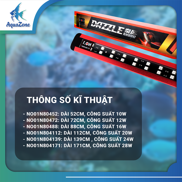thông số kĩ thuật đèn no1 n804