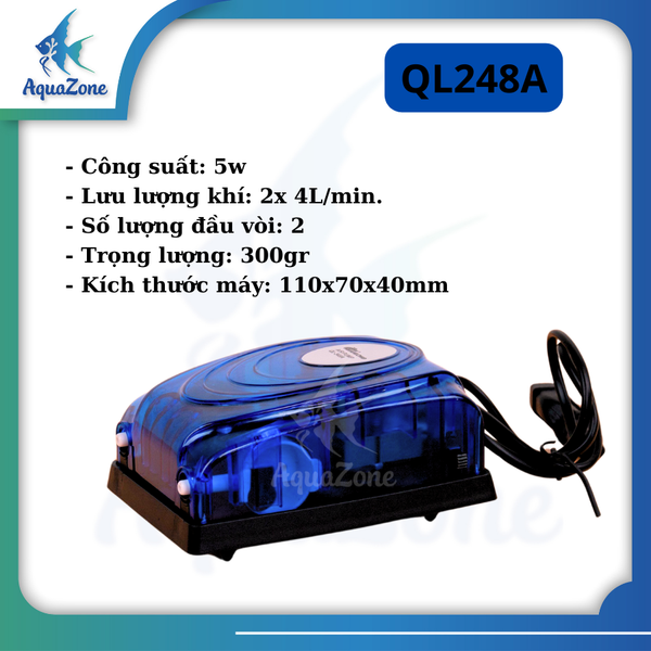 sủi oxy bể cá QUANLONG 248A 348A