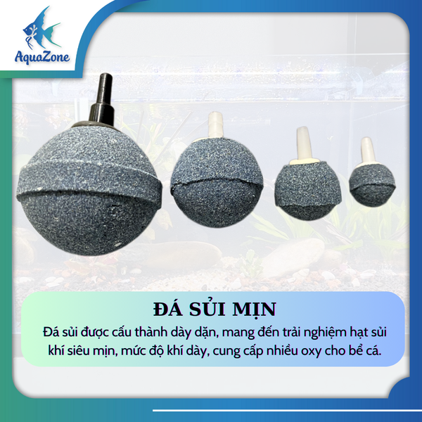 Viên dá sủi cung cấp oxy cho bể cá thủy sinh XF nhiều kích thước 20 30 40 50