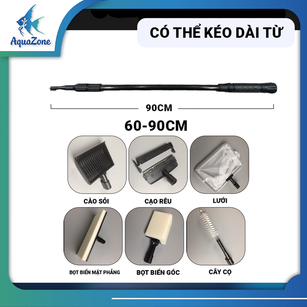 CHERLAM DỤNG CỤ VỆ SINH HỒ 6 TRONG 1 60-90CM