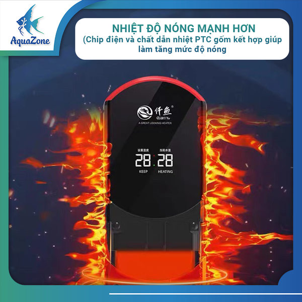 thông số kỹ thuật sưởi bể cá màn hình kép Qianyu