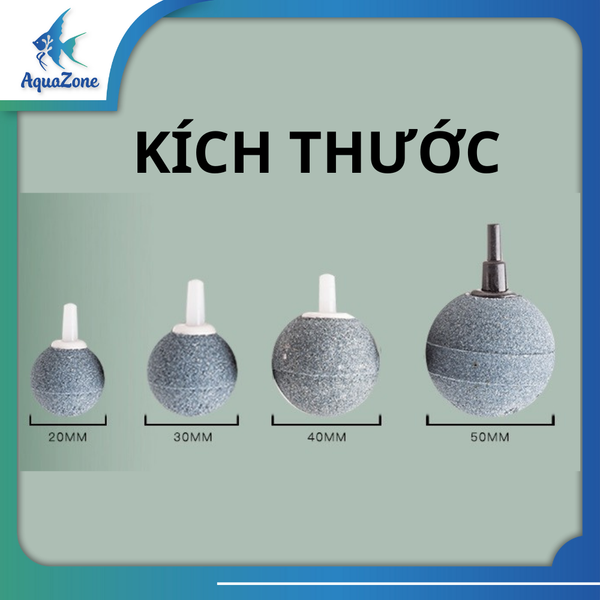 Viên dá sủi cung cấp oxy cho bể cá thủy sinh XF nhiều kích thước 20 30 40 50
