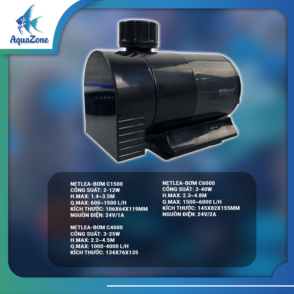 thông số kỹ thuật Máy Bơm Nước Netlea S1500