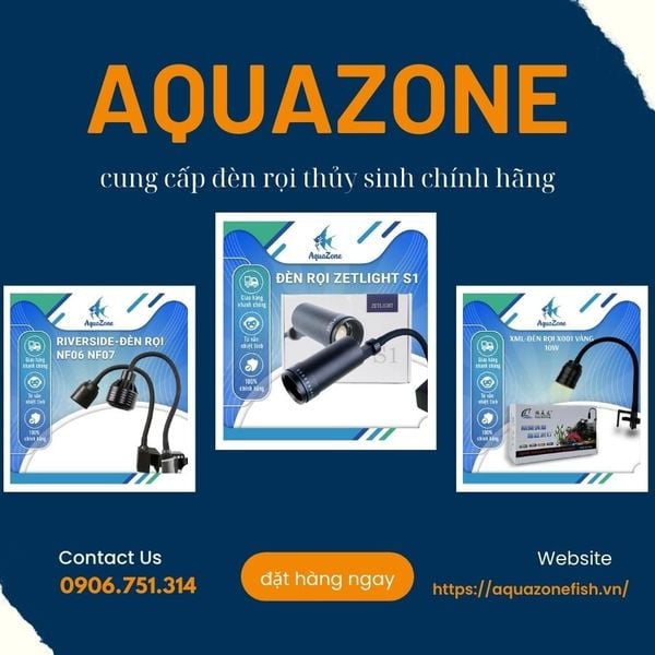Aquazone bán đèn rọi thủy sinh chính hãng