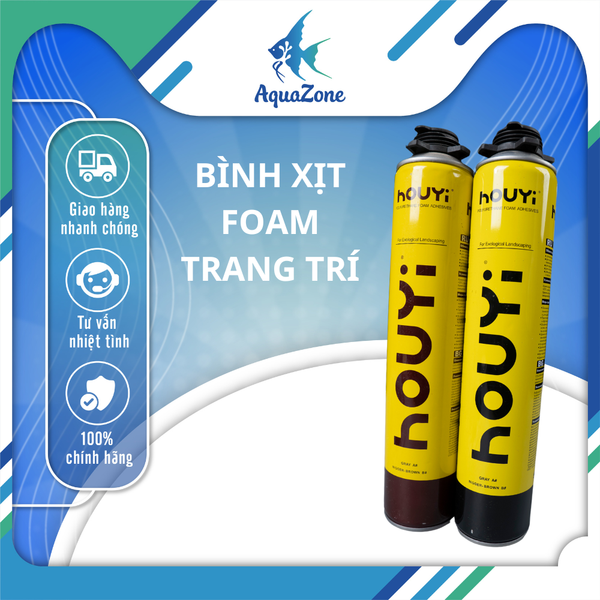 Bình xịt foam màu đá, gỗ trang trí bể cá cảnh